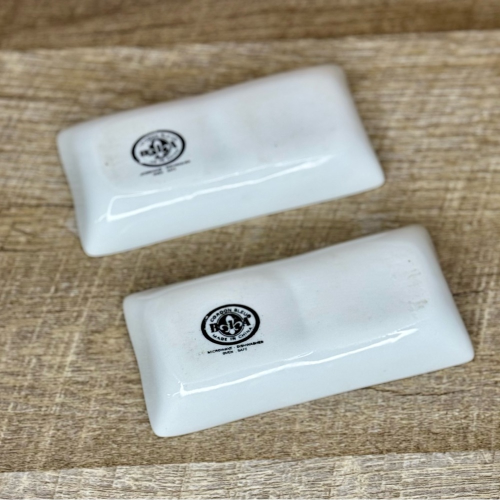 Dip Sauce Dish 2 Sided Set Of 2 multiple available great for soy sauce and dips - Picture 2 of 8
